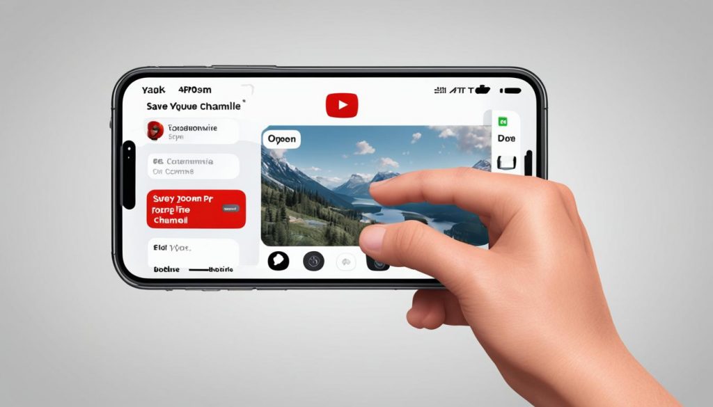 how to add a youtube banner on iphone